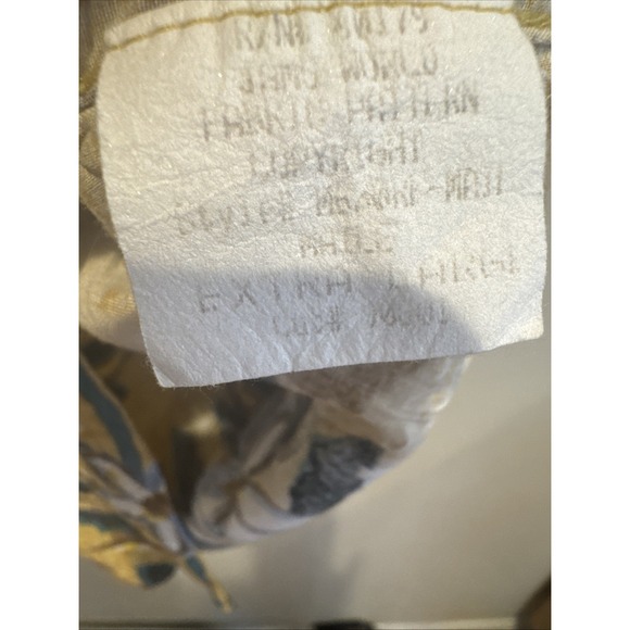 Jams World Hawaiian Shirt Mens XL Floral Yellow Rayon Comfort Tropical - Picture 4 of 9